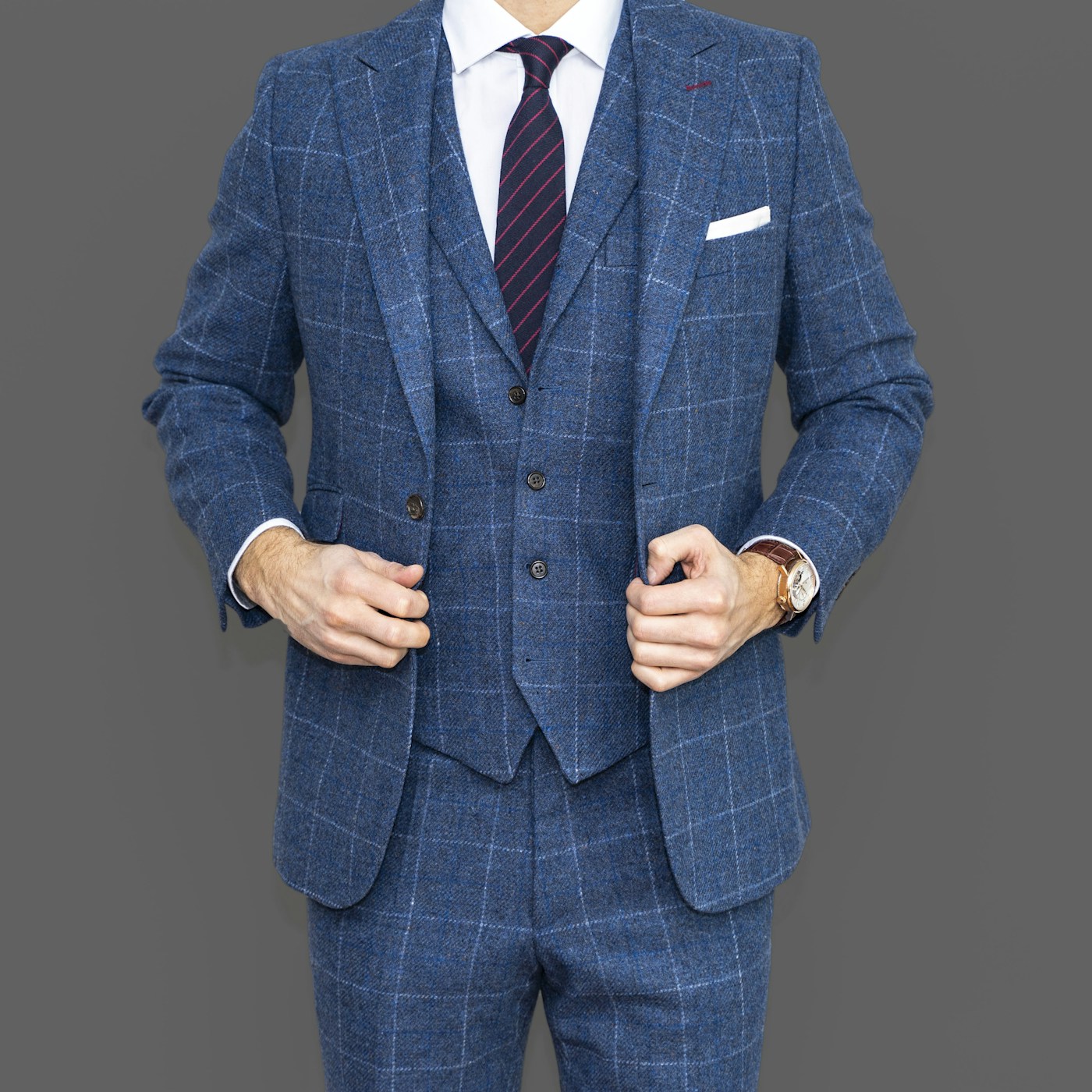 Fylde Coast Formal Attire 2 Smart men’s three-piece suit hire — Fylde Coast Formal Attire